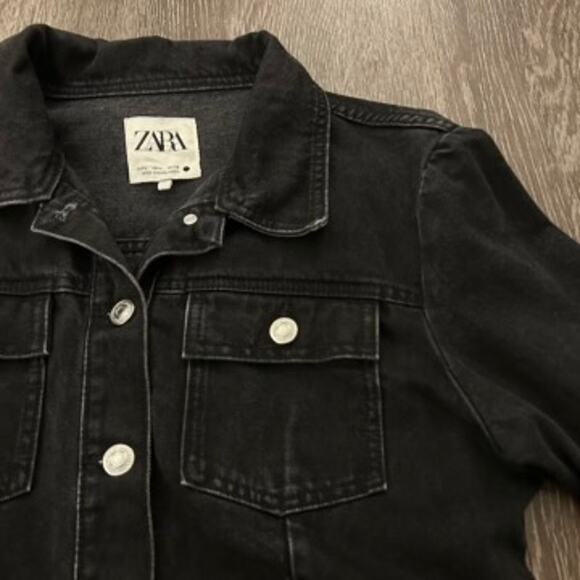 Black Denim Mini Dress - Picture 8 of 16